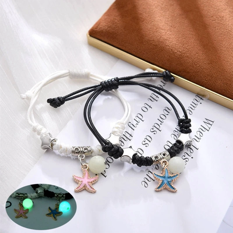 Luminous Moon Star Lock Key Bracelet For Men Women Couple Adjustable Rope Matching Friend Bracelets Love Gifts Jewelry
Luminous Moon Star Lock Key Bracelet For Men Women Couple Adjustable Rope Matching Friend Bracelets Love Gifts Jewelry