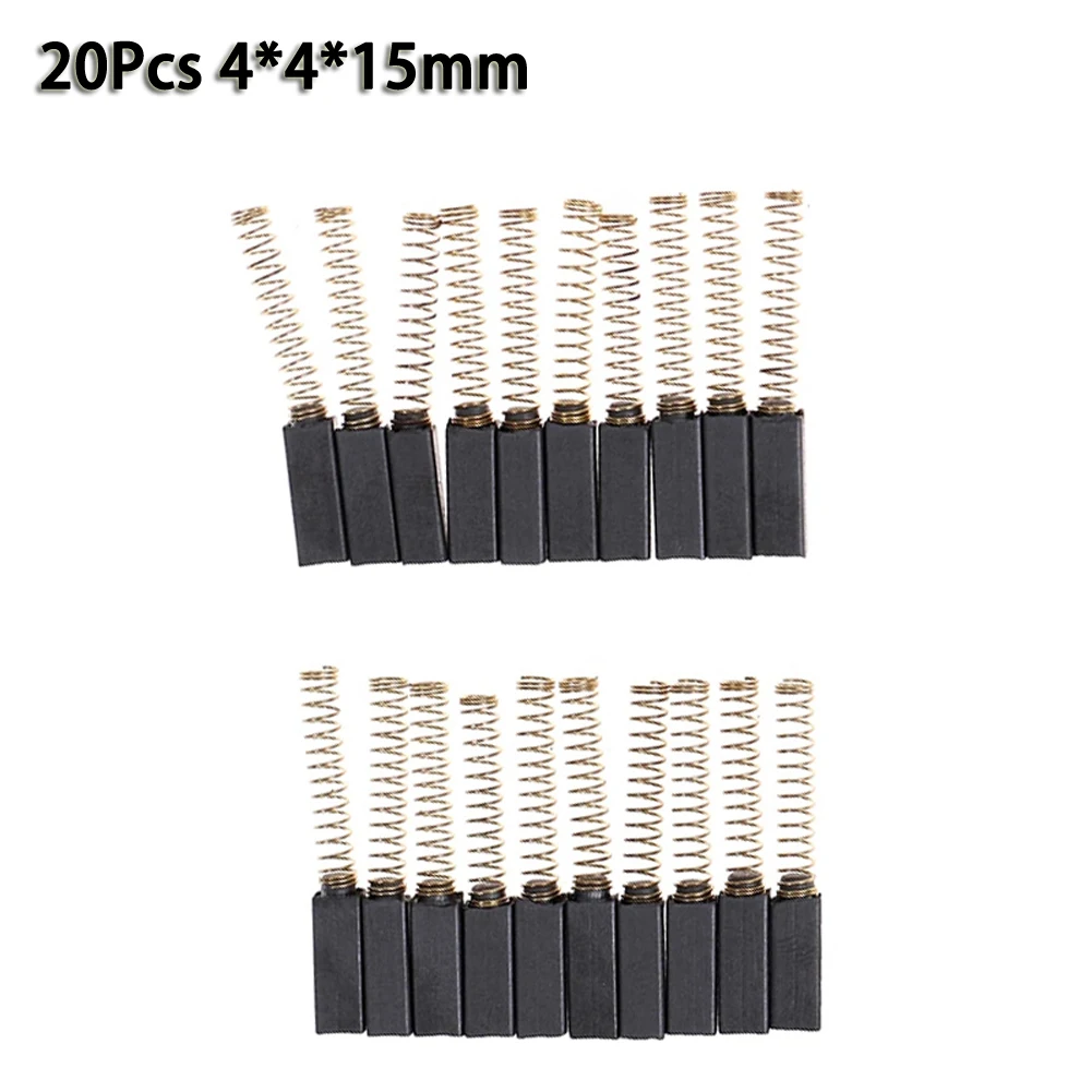 20 Pcs/Set Carbon Brushes Replacement For DC Device Motor Power Tool Grinder Polisher Carbon Brushes 15x4x4mm
20 Pcs/Set Carbon Brushes Replacement For DC Device Motor Power Tool Grinder Polisher Carbon Brushes 15x4x4mm