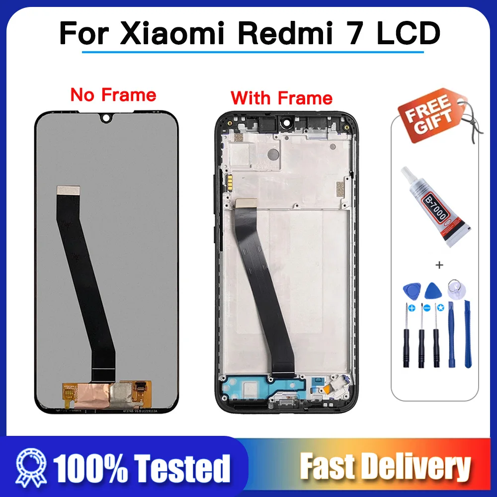 6.26" High quality For Xiaomi Redmi 7 LCD Display Screen Touch Digitizer Assembly For Redmi7 M1810F6LG LCD Display with Frame
6.26" High quality For Xiaomi Redmi 7 LCD Display Screen Touch Digitizer Assembly For Redmi7 M1810F6LG LCD Display with Frame