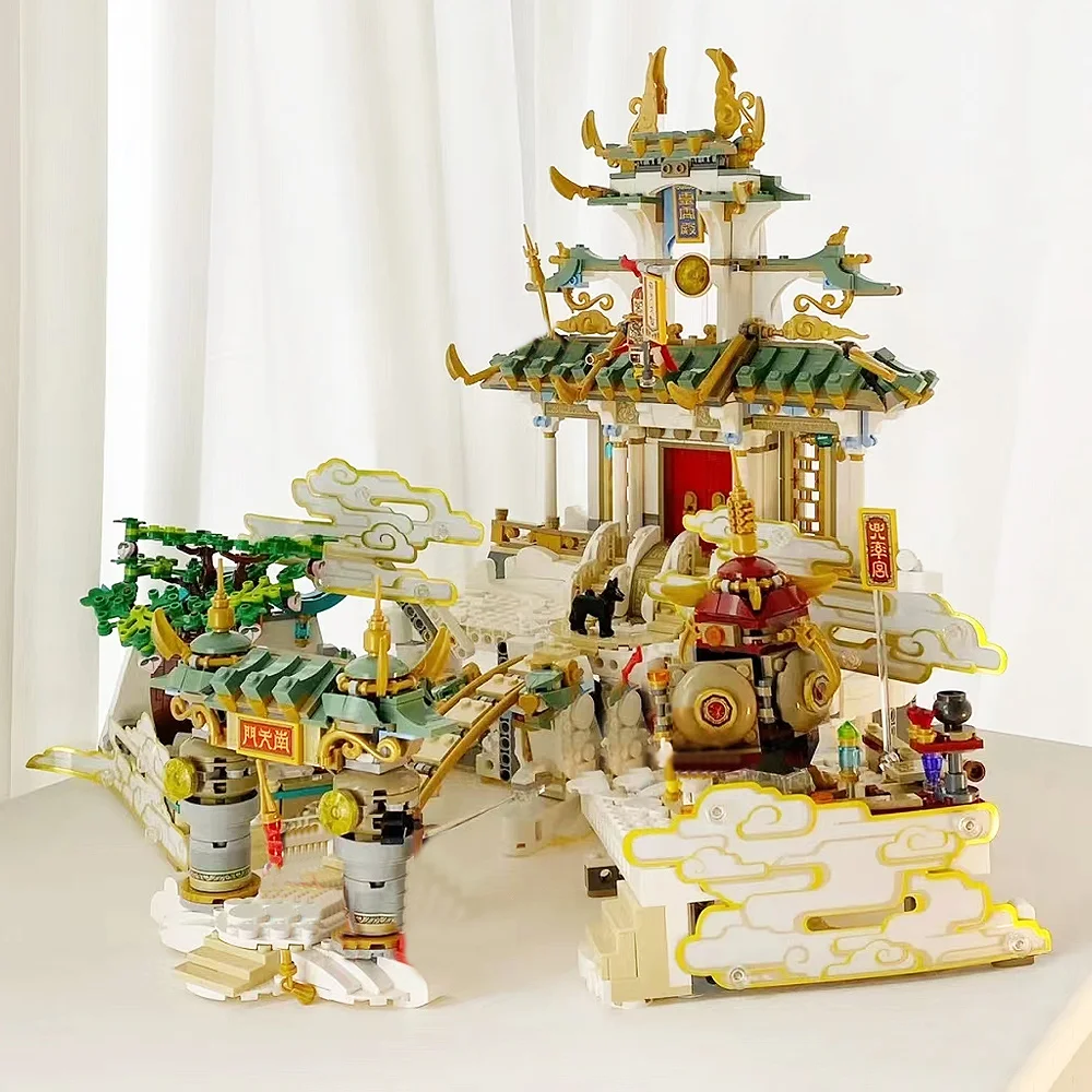 Ideas Monkey King Made A Scene Heavenly Palace Model 80039 Moc Building Blocks Bricks Educational Kid Children Gifts Toy 2433pcs
Ideas Monkey King Made A Scene Heavenly Palace Model 80039 Moc Building Blocks Bricks Educational Kid Children Gifts Toy 2433pcs