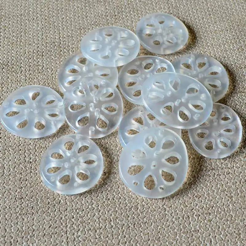 

Natural White Chalcedony Lotus Root Slices Jade Beads For Jewelry Making Diy Bracelet Necklace Charms Jades Pendant Accessories