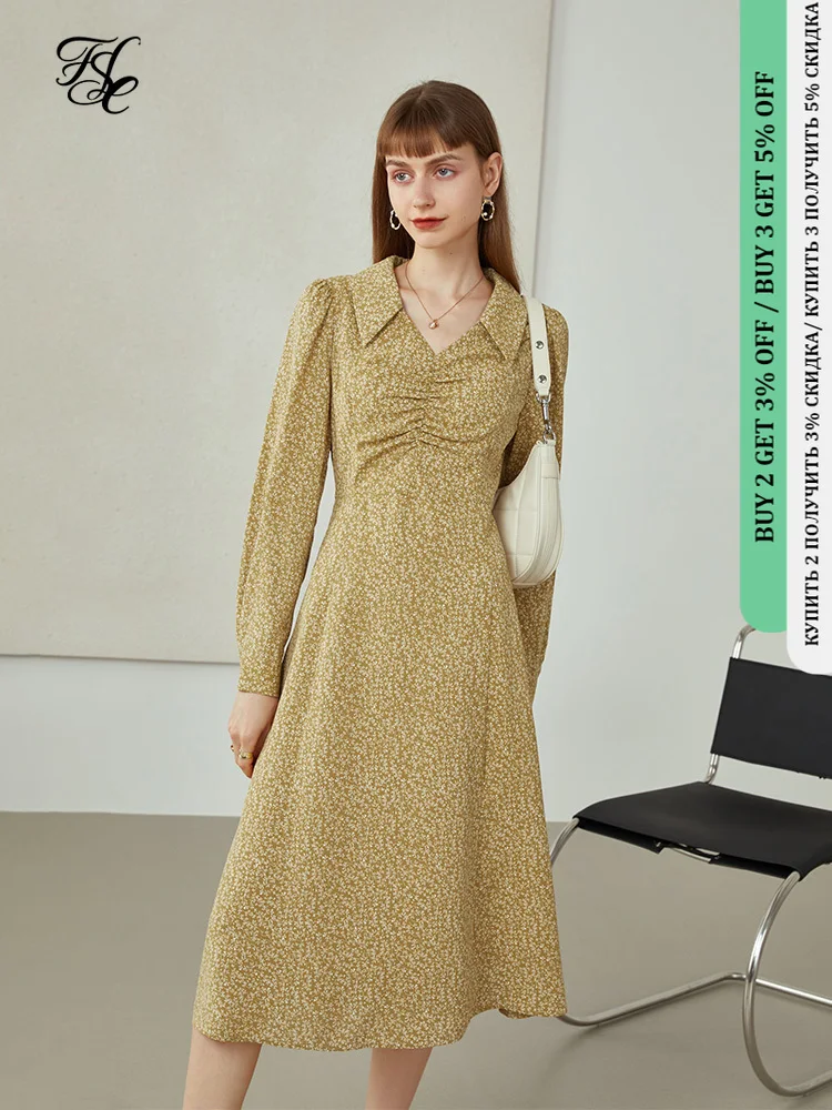 FSLE Woman Dress Gentle Vintage Floral Dress Early Autumn Long Sleeve French Temperament Skirt V-neck Floral Chiffon Dress
FSLE Woman Dress Gentle Vintage Floral Dress Early Autumn Long Sleeve French Temperament Skirt V-neck Floral Chiffon Dress