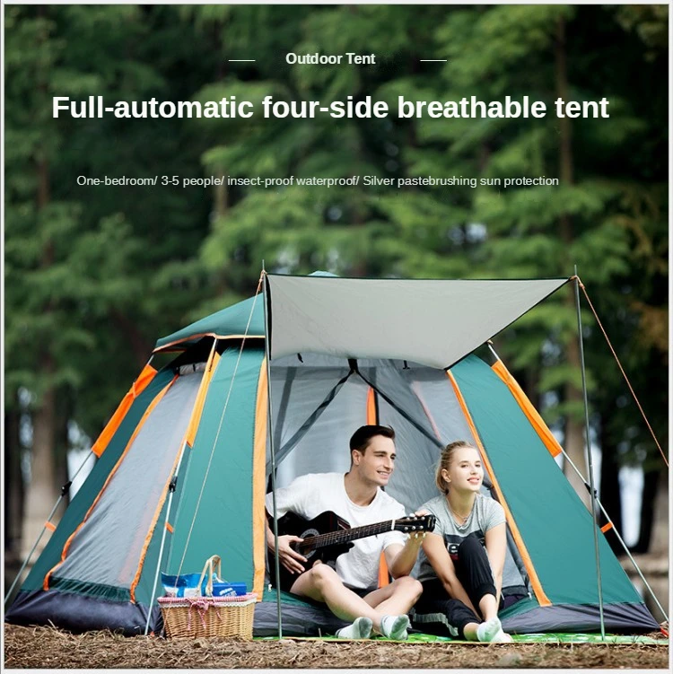 3-4People Outdoor Camping FoursideTent Beach Tent Pop Up Sunshade Anti-UV Awning Rainproof Windproof Backpacking Tent Ultralight
3-4People Outdoor Camping FoursideTent Beach Tent Pop Up Sunshade Anti-UV Awning Rainproof Windproof Backpacking Tent Ultralight