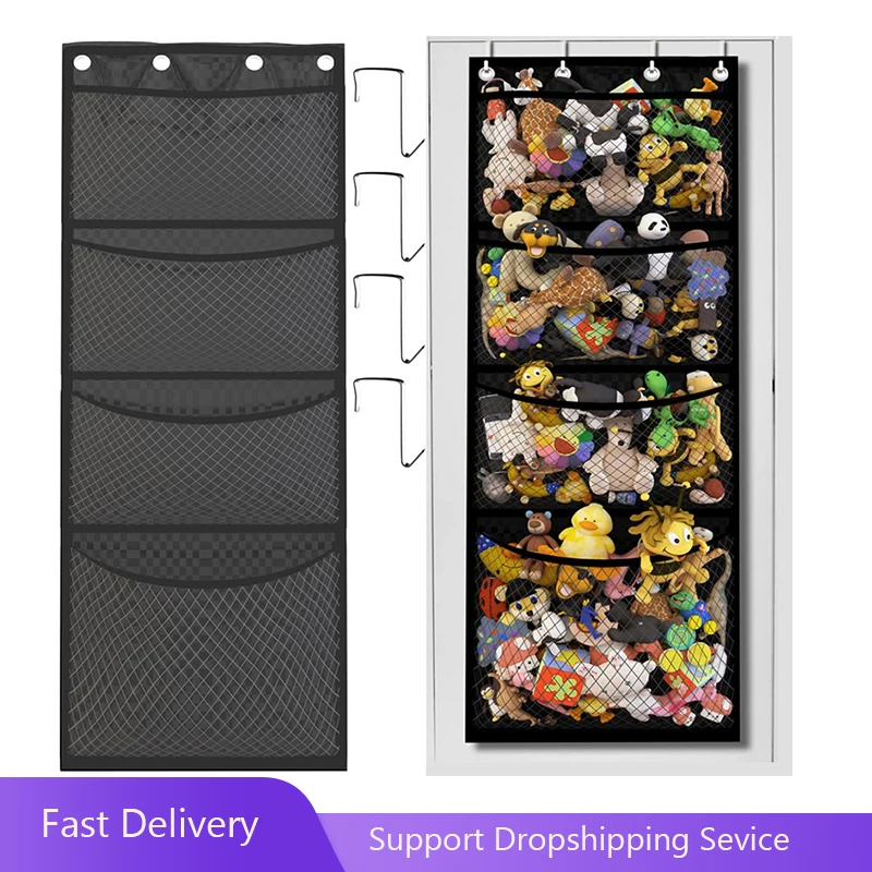 4-слойная большая Сетчатая Сумка, кукла, плюшевая игрушка, кукла, классификация, подвесная настенная сумка для хранения 
4-слойная большая Сетчатая Сумка, кукла, плюшевая игрушка, кукла, классификация, подвесная настенная сумка для хранения