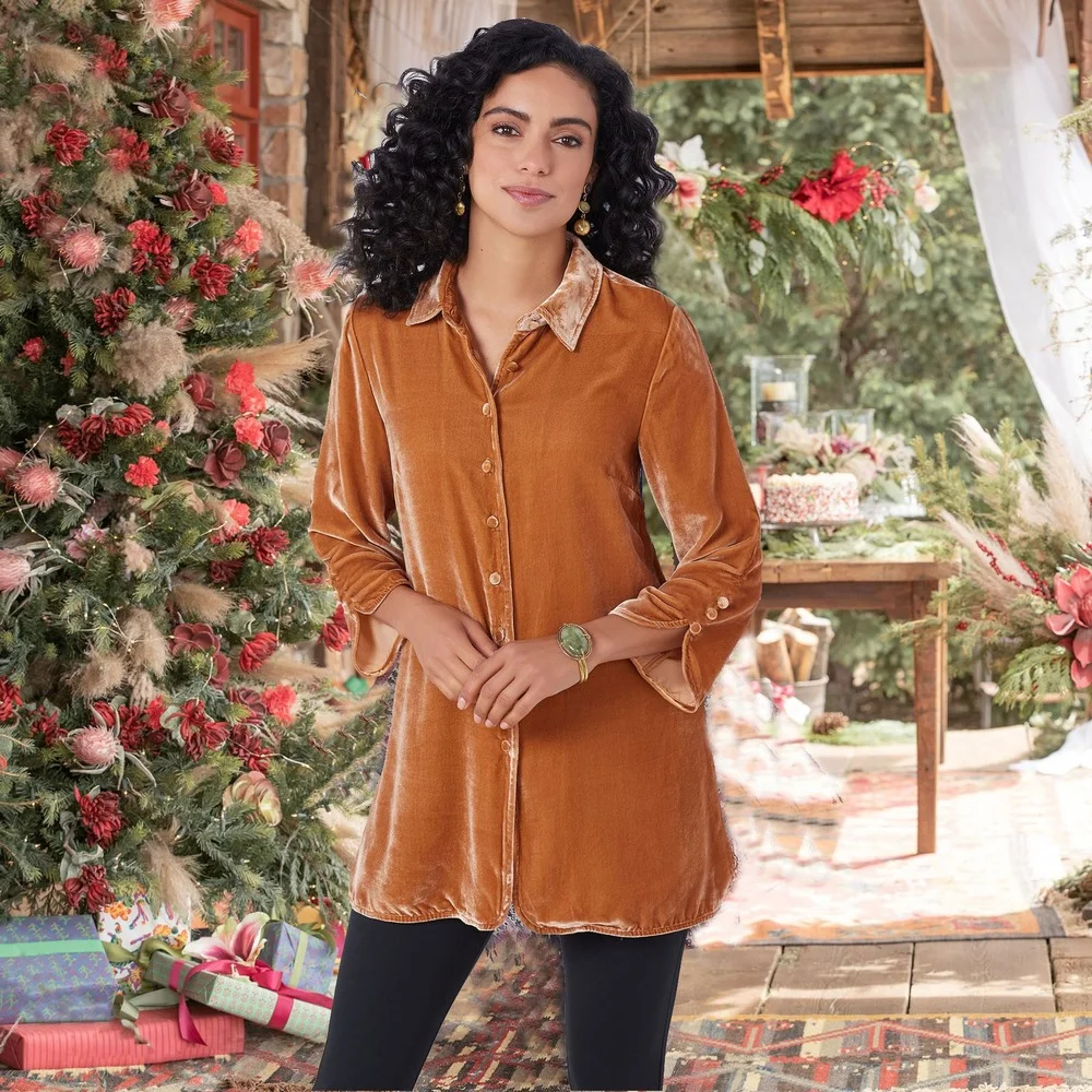 Women Casual Gold Velvet Shirts Long Sleeve Single Button Up Turn Down Collar Solid Blouse Lady Women
Women Casual Gold Velvet Shirts Long Sleeve Single Button Up Turn Down Collar Solid Blouse Lady Women
