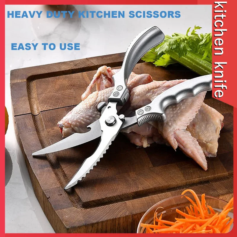 Kitchen Scissors Chicken Bone Kitchen Shears,Duck Fish Cutter 4Cr Stainless Steel Fish Scissors Scale Clean Cook Scissors Knife
Kitchen Scissors Chicken Bone Kitchen Shears,Duck Fish Cutter 4Cr Stainless Steel Fish Scissors Scale Clean Cook Scissors Knife