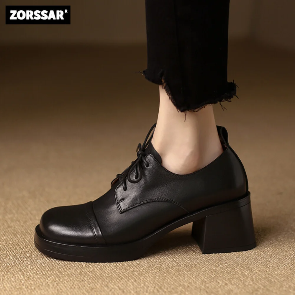 Brown Women Chunky Heel Shoes Summer Fashion Retro Square Toe High Heel Single Shoes Natural Cow Leather Career Shoes Womens
Brown Women Chunky Heel Shoes Summer Fashion Retro Square Toe High Heel Single Shoes Natural Cow Leather Career Shoes Womens