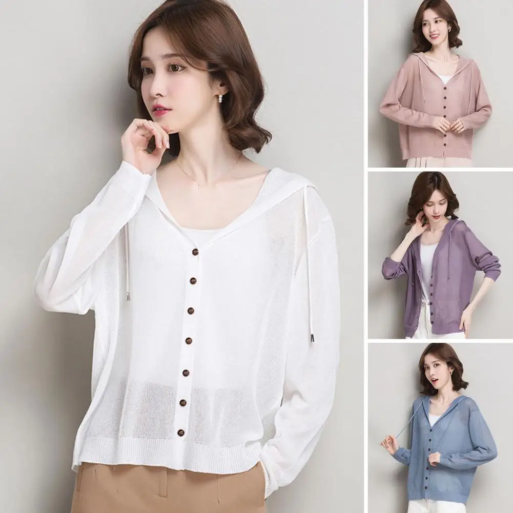 Cardigans Women Slim Solid All-match Leisure Spring Sunscreen Chic Basic Korean Style Female Fashion Breathable Vintage Knitted
Cardigans Women Slim Solid All-match Leisure Spring Sunscreen Chic Basic Korean Style Female Fashion Breathable Vintage Knitted