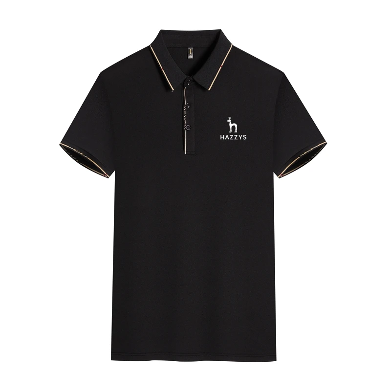 HAZZYS Summer New Men's Lapel Polo Shirt CottonShort Sleeve Casual Business Fashion Slim Fit Polo Shirt for Men
HAZZYS Summer New Men's Lapel Polo Shirt CottonShort Sleeve Casual Business Fashion Slim Fit Polo Shirt for Men