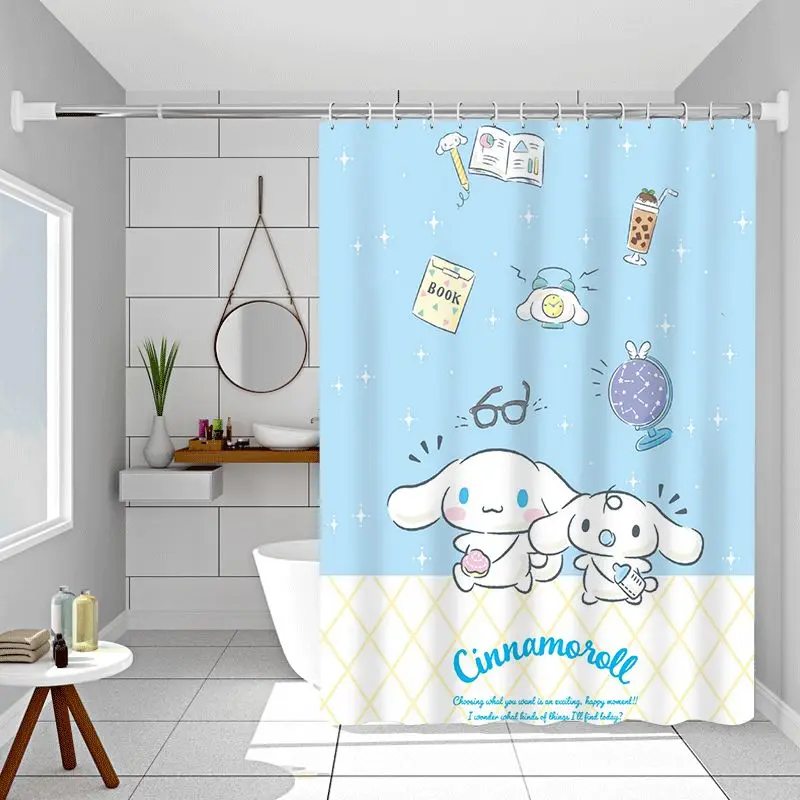 Blue Sanrios Mymelody Cinnamoroll Kuromi Kawaii Cartoon Shower Curtains Waterproof Bath Screen with Hooks Anime Home Decor
Blue Sanrios Mymelody Cinnamoroll Kuromi Kawaii Cartoon Shower Curtains Waterproof Bath Screen with Hooks Anime Home Decor