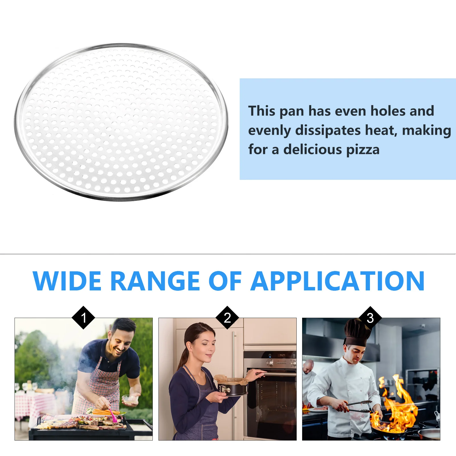 1Pc Pizza Pan Novel Fine Practical Kitchen Kitchen Gadget Baking Tray Baking Pan with Holes Cookware
1Pc Pizza Pan Novel Fine Practical Kitchen Kitchen Gadget Baking Tray Baking Pan with Holes Cookware