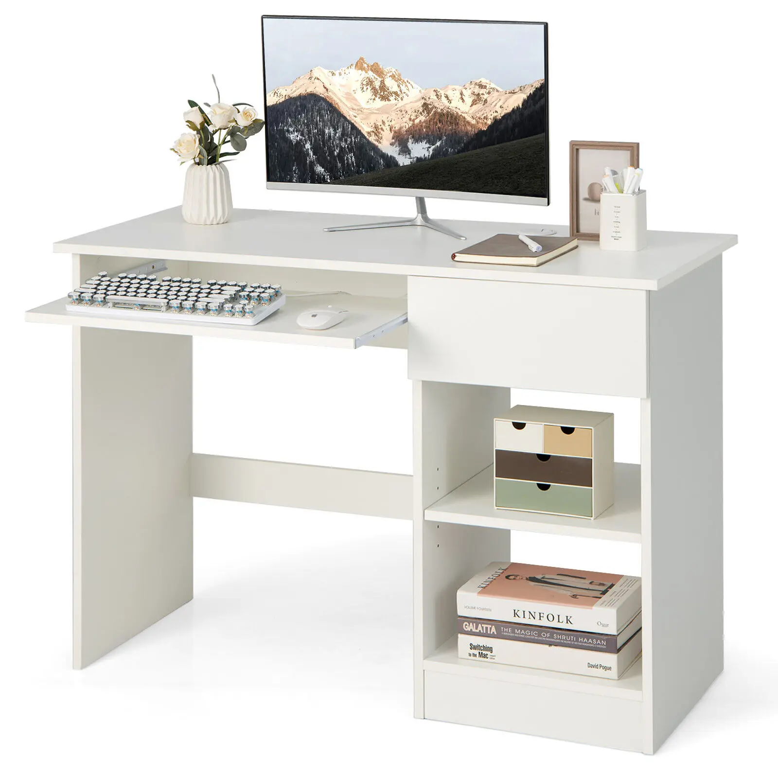 Costway Computer Desk Home Office Workstation Study Laptop Table w/Keyboard Tray Drawer
Costway Computer Desk Home Office Workstation Study Laptop Table w/Keyboard Tray Drawer