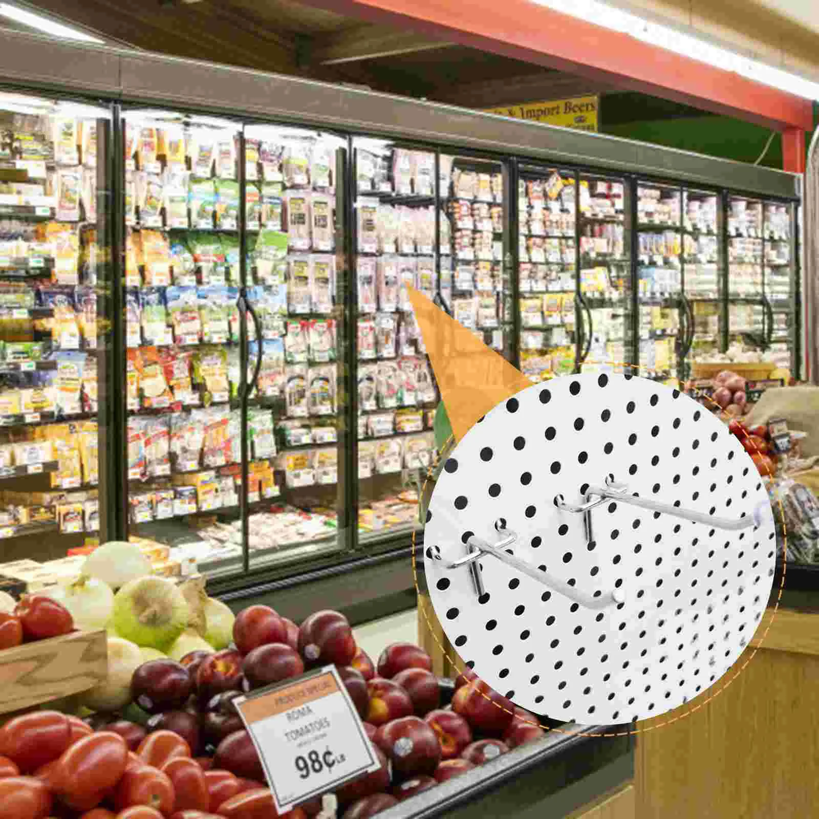 20 Sets Iron Pegboard Three-legged Hooks Hole Board Hanger Hook with Rubber Caps
20 Sets Iron Pegboard Three-legged Hooks Hole Board Hanger Hook with Rubber Caps