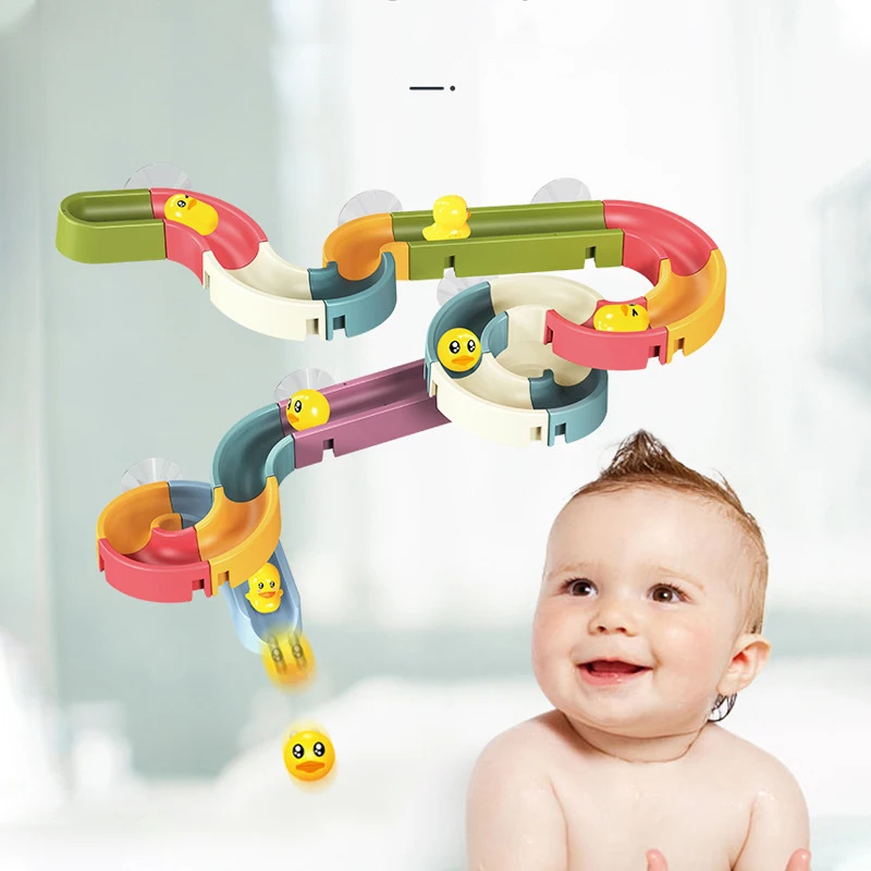 Bath Marble DIY Duck Race Run Assembling Track Suction Cup Sucker Bathroom Bathtub Set Stacking Baby Play Water Spray Game Toy
Bath Marble DIY Duck Race Run Assembling Track Suction Cup Sucker Bathroom Bathtub Set Stacking Baby Play Water Spray Game Toy