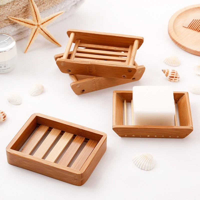 Wooden Natural Bamboo Soap Tray Rack Home Toilet Storage Rack Container Portable Bathroom Soap Dish Simple Advanced Storage Box
Wooden Natural Bamboo Soap Tray Rack Home Toilet Storage Rack Container Portable Bathroom Soap Dish Simple Advanced Storage Box