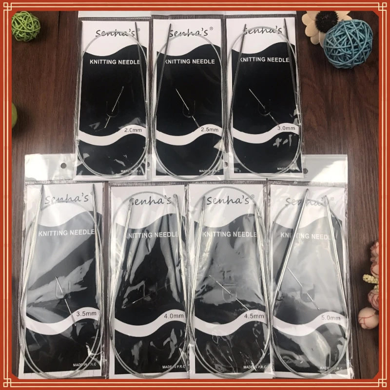 Shipping Stainless Steel Circular Knitting Needles Set 7PCS/Set 43.65.80.100.120CM Size 2.0-5.0mm Knitting Needles Crafts
Shipping Stainless Steel Circular Knitting Needles Set 7PCS/Set 43.65.80.100.120CM Size 2.0-5.0mm Knitting Needles Crafts