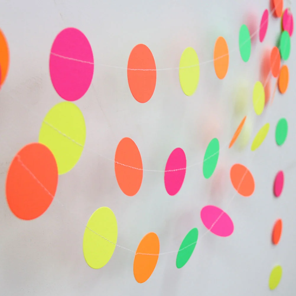 Garland Banner Paper Party Neon Glow Circle Hanging Decorations Star Birthday Dark Thewedding Valentine Light Roundblack Supply 
Garland Banner Paper Party Neon Glow Circle Hanging Decorations Star Birthday Dark Thewedding Valentine Light Roundblack Supply