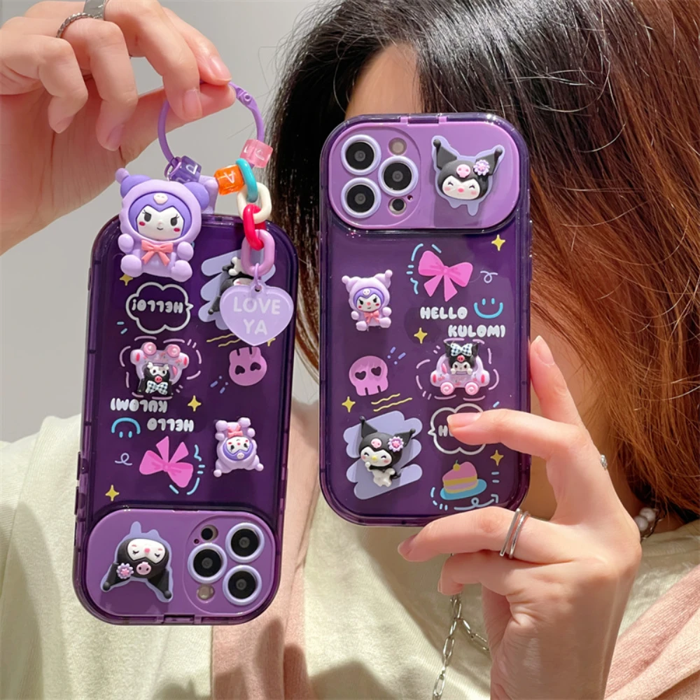 Sanrio Kuromi Kawaii Anime Phone Cases Cover with Makeup Mirror and Pendant for IPhone 14 13 12 Pro Max Mobile Phone Shell
Sanrio Kuromi Kawaii Anime Phone Cases Cover with Makeup Mirror and Pendant for IPhone 14 13 12 Pro Max Mobile Phone Shell