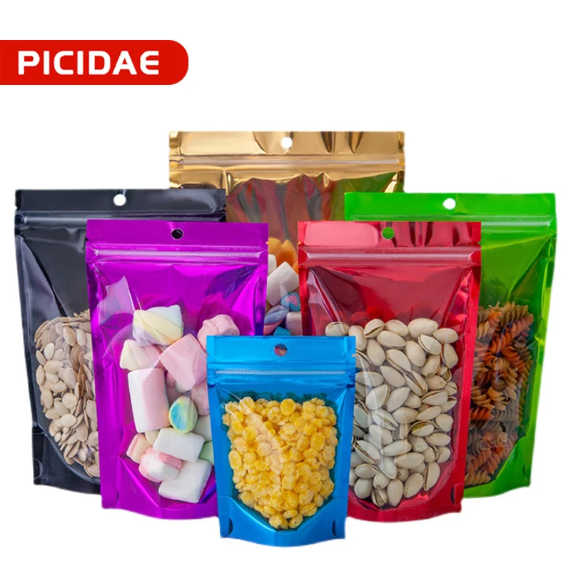 Color Translucent Self-supporting Self-sealing Bag Food Zipper Lock Coffee Bean Tea Snack Nuts Moisture-proof Sealed Packaging
Color Translucent Self-supporting Self-sealing Bag Food Zipper Lock Coffee Bean Tea Snack Nuts Moisture-proof Sealed Packaging