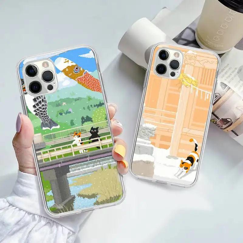 TOPLBPCS Cartoon Animal Cat Scenery Phone Case for iPhone 11 12 13 Mini Pro Max 8 7 6 6S Plus X 5 SE 2020 XR XS Case shell
TOPLBPCS Cartoon Animal Cat Scenery Phone Case for iPhone 11 12 13 Mini Pro Max 8 7 6 6S Plus X 5 SE 2020 XR XS Case shell
