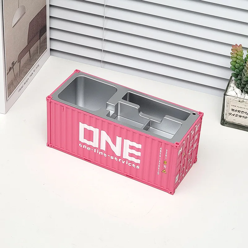 Mini Shipping Container Model Stationery Supplies Storage Box Pencil Holder Simulated Container Card Box Desk Creative Ornaments
Mini Shipping Container Model Stationery Supplies Storage Box Pencil Holder Simulated Container Card Box Desk Creative Ornaments