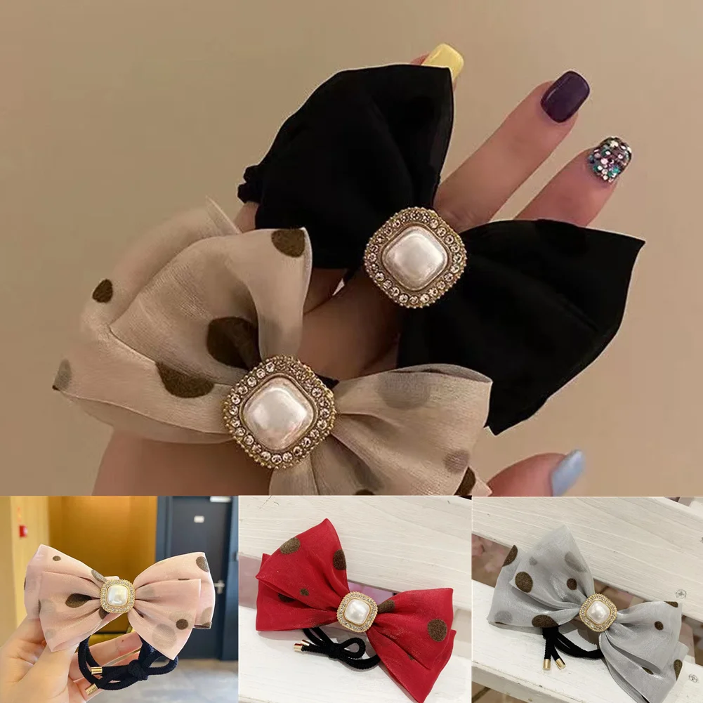 Fashion Balck Bowknot Wave Point Hair Rope Cute Girls Double Horsetail Head Rope Sweet Bow Barrette Hair Accessories For Girls
Fashion Balck Bowknot Wave Point Hair Rope Cute Girls Double Horsetail Head Rope Sweet Bow Barrette Hair Accessories For Girls
