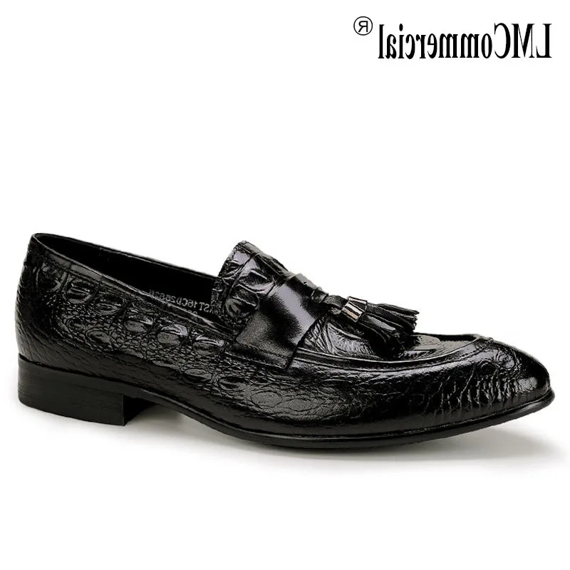 British pointy shoes mens leather crocodile pattern tassel business casual men shoes all-match cowhide Men Dress Shoes autumn
British pointy shoes mens leather crocodile pattern tassel business casual men shoes all-match cowhide Men Dress Shoes autumn