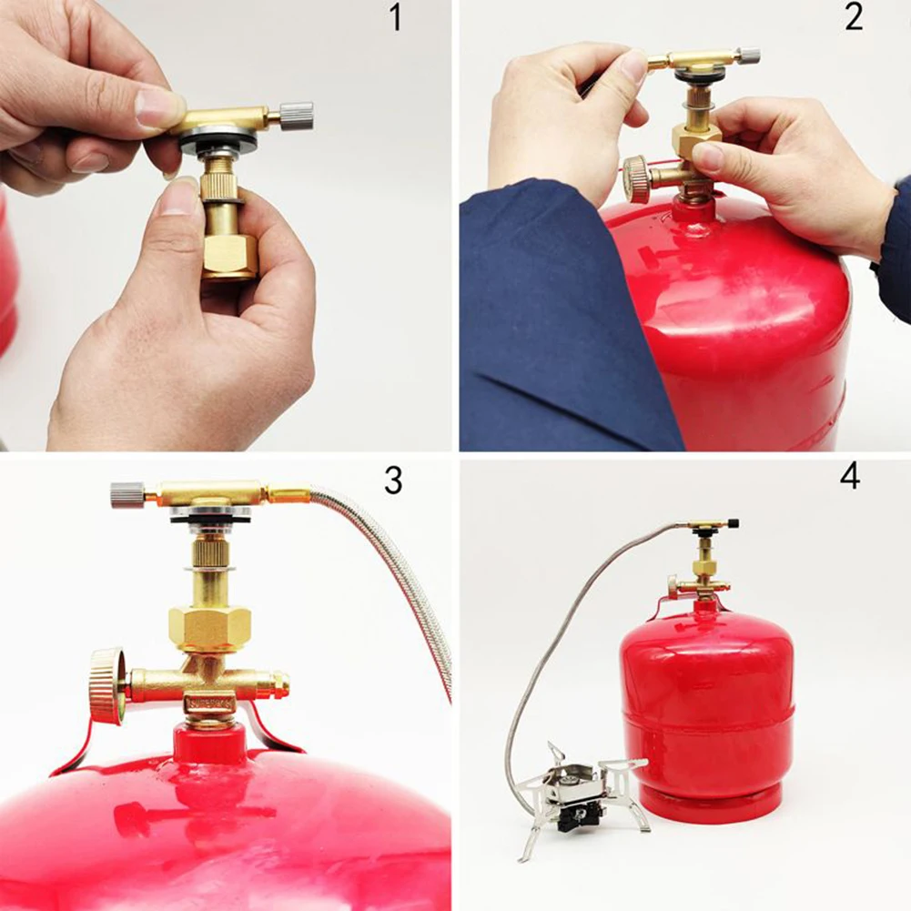 Outdoor Lpg Gas Tank Steel Cylinder Adapter Camping Cooker Stove Head Converter Copper+Aluminum Alloy Adapter Stove Accessories
Outdoor Lpg Gas Tank Steel Cylinder Adapter Camping Cooker Stove Head Converter Copper+Aluminum Alloy Adapter Stove Accessories