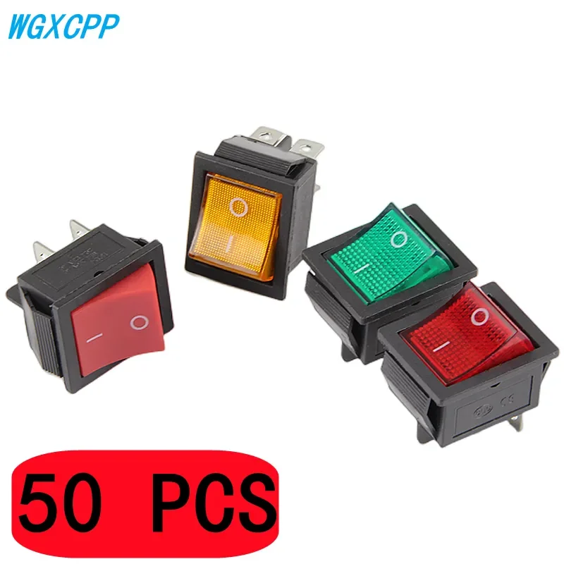 NEW 50 PCS,KCD4,Rocker Power ,2/3 Position,4/6 Pins Electrical Equipment with Light ,16A 250VAC/20A 125VAC
NEW 50 PCS,KCD4,Rocker Power ,2/3 Position,4/6 Pins Electrical Equipment with Light ,16A 250VAC/20A 125VAC