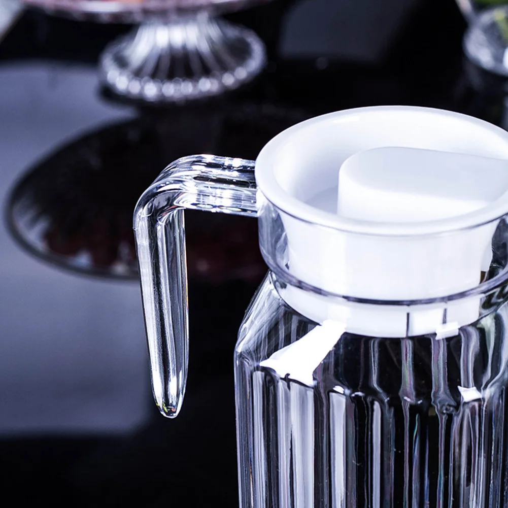 1.1L Water Juice JUG Pitcher GLASS BOTTLE Cocktail Fridge Kitchen Home Lid For Storing Fresh Juices Drinks Kitchen Tools
1.1L Water Juice JUG Pitcher GLASS BOTTLE Cocktail Fridge Kitchen Home Lid For Storing Fresh Juices Drinks Kitchen Tools