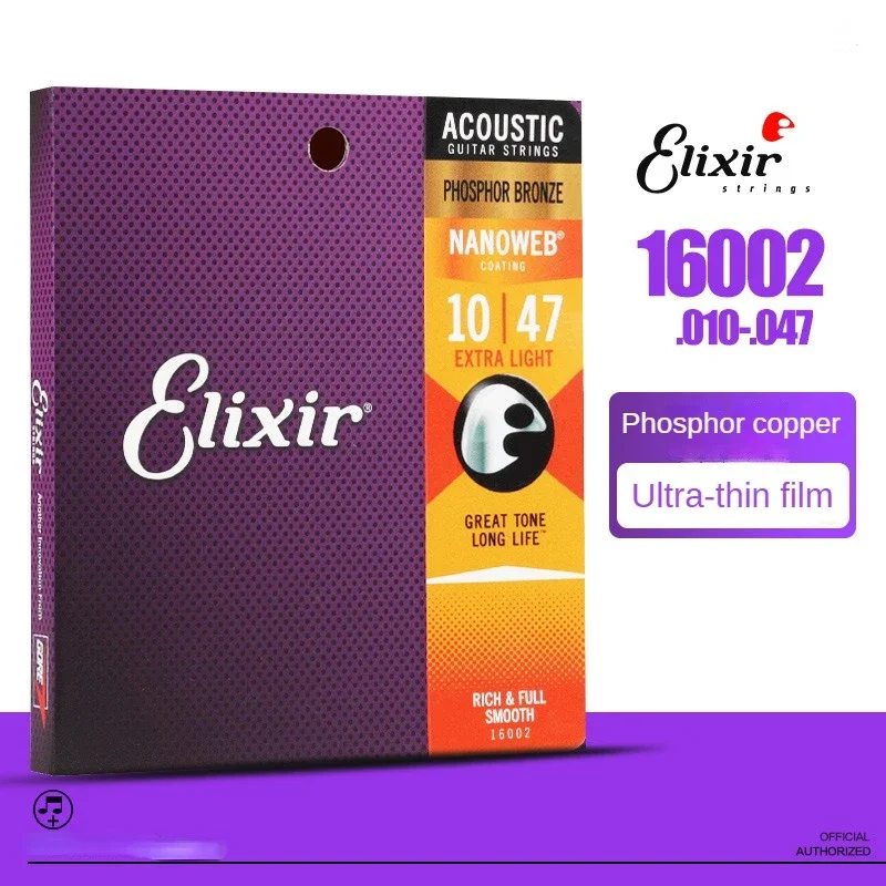 Elixir Electric Guitar Strings High Quality Folk Guitar Strings 16027/16052 Coated Set of 6 Wires Phosphor Bronze Brass
Elixir Electric Guitar Strings High Quality Folk Guitar Strings 16027/16052 Coated Set of 6 Wires Phosphor Bronze Brass