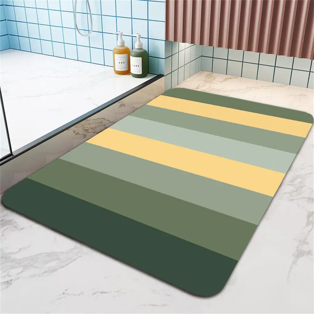 

Specially Shaped Soft Super Absorbent Bath Floor Mat Simple Soft Kitchen Area Rugs Anti-skid Bathroom Door Mats Home Decor
