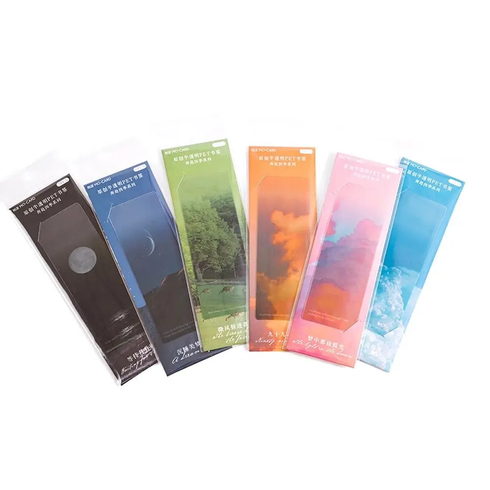 Season Bookmarks Ins Wind Hand Account DIY Material Decoration 5 Into 6 PET Transparent Page Marker Rack Notes Reading Gift
Season Bookmarks Ins Wind Hand Account DIY Material Decoration 5 Into 6 PET Transparent Page Marker Rack Notes Reading Gift