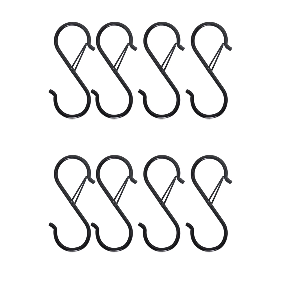 8PCS S Hooks for Hanging - S Shaped Hooks for Kitchen Utensil and Closet Rod - Black S Hooks for Hanging Plants,Pots
8PCS S Hooks for Hanging - S Shaped Hooks for Kitchen Utensil and Closet Rod - Black S Hooks for Hanging Plants,Pots