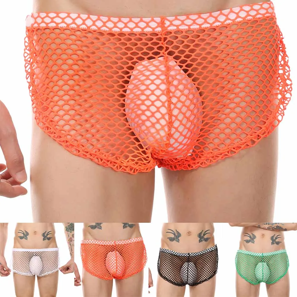 Men's Sexy Trunks Button Side Underwear Big Mesh See Through Low Rise Boxer Briefs Sissy Shorts Panties Male Erotic Lingerie
Men's Sexy Trunks Button Side Underwear Big Mesh See Through Low Rise Boxer Briefs Sissy Shorts Panties Male Erotic Lingerie