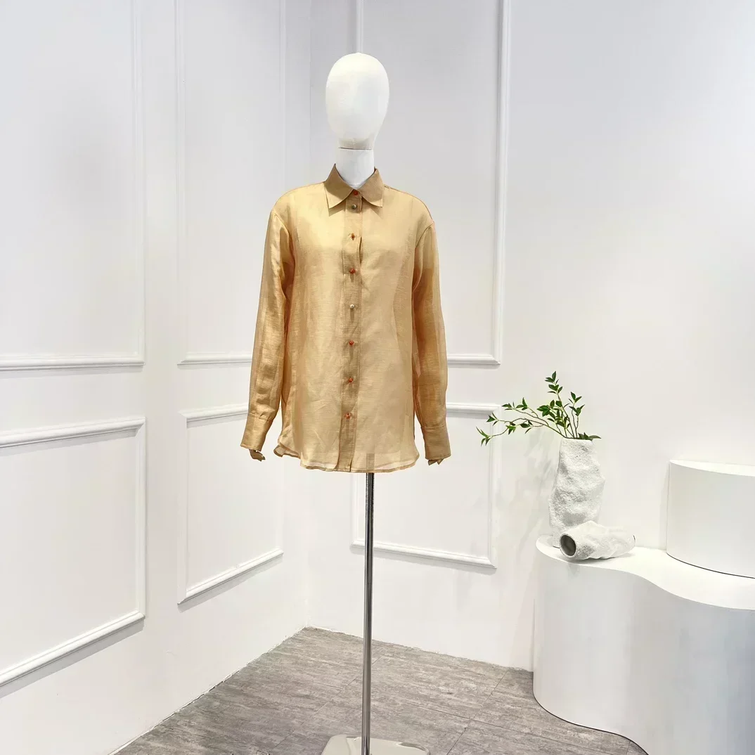 Solid Sweet Style Turndown Collar White Casual Loose Blouse for Women New Spring High Quality 2023
Solid Sweet Style Turndown Collar White Casual Loose Blouse for Women New Spring High Quality 2023