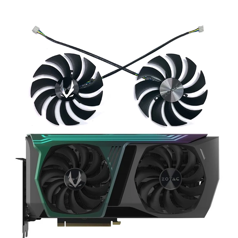 ZOTAC игровой GeForce RTX 3070 AMP HOLO Вентилятор охлаждения Замена Оригинальный 100 мм CF1010U12S GAA8S2U 4-контактный двойной вентилятор видеокарты
ZOTAC игровой GeForce RTX 3070 AMP HOLO Вентилятор охлаждения Замена Оригинальный 100 мм CF1010U12S GAA8S2U 4-контактный двойной вентилятор видеокарты