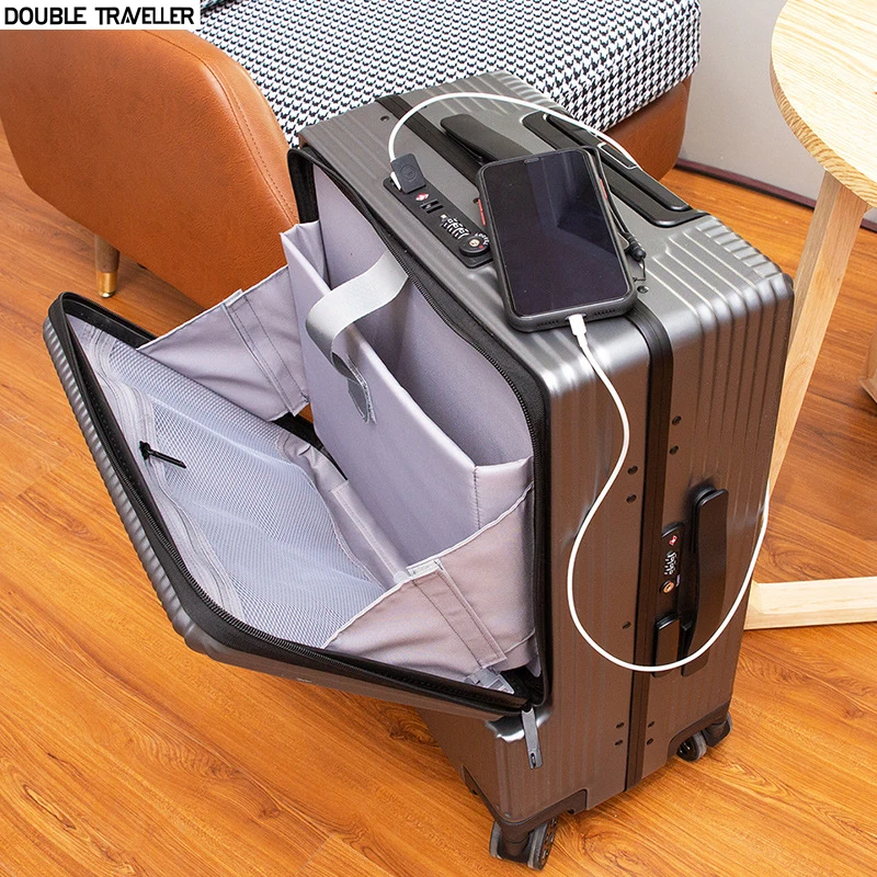 Aluminium frame trolley luggage,Business Travel Suitcase on wheels,suitcase with laptop bag,Rolling luggage, With Micro USB
Aluminium frame trolley luggage,Business Travel Suitcase on wheels,suitcase with laptop bag,Rolling luggage, With Micro USB