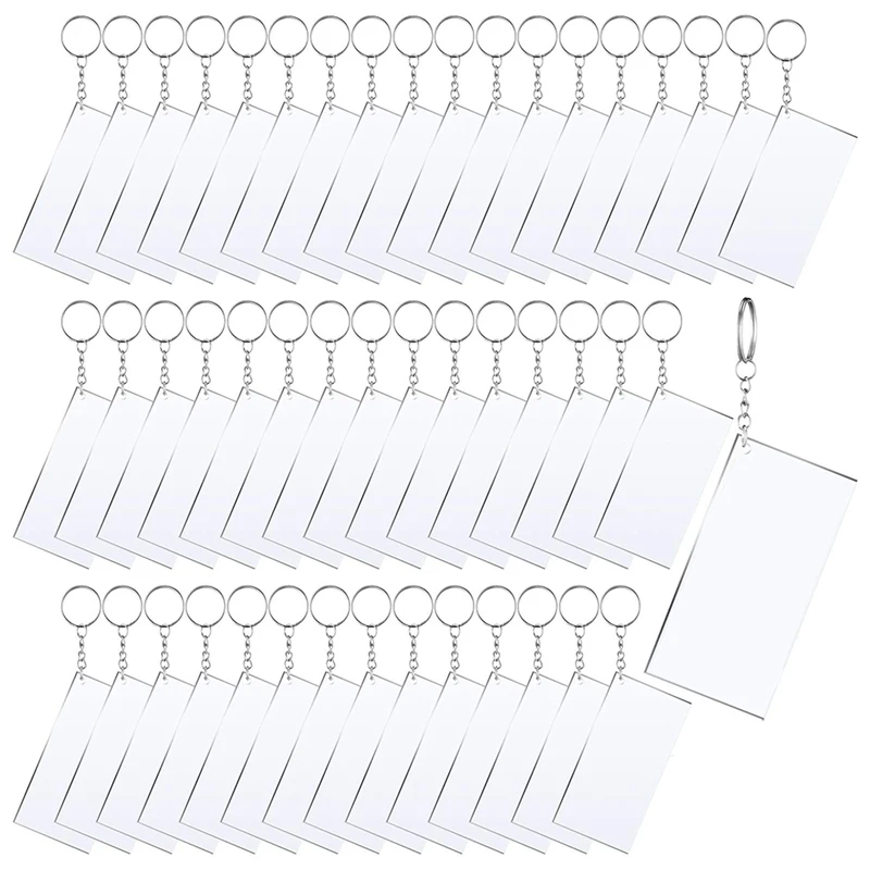 50 Pcs Sublimation Acrylic Key Chain Blank Clear Song Key Chain Blank For Vinyl Kit
50 Pcs Sublimation Acrylic Key Chain Blank Clear Song Key Chain Blank For Vinyl Kit