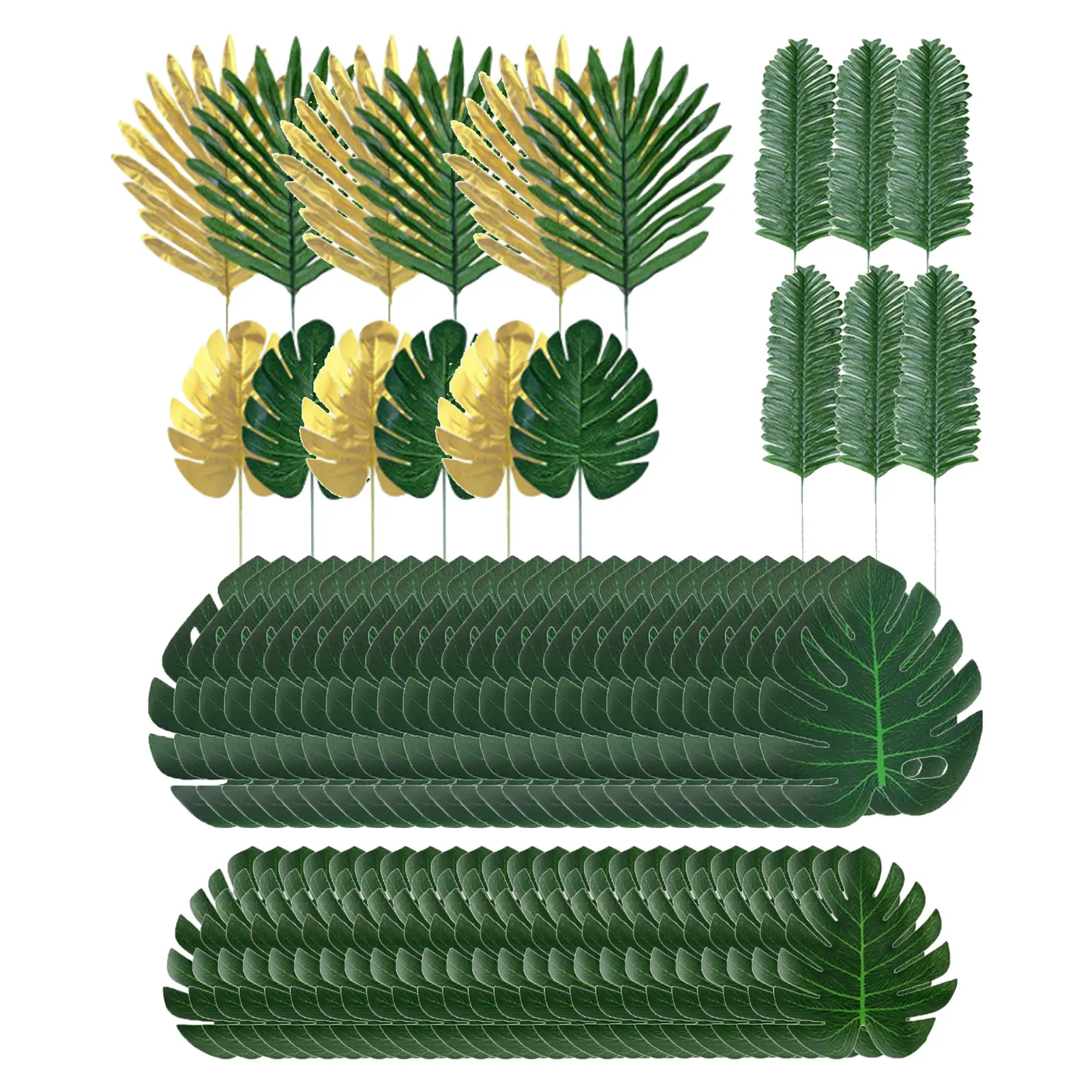 66Pcs Artificial Gold Green Turtle Leaf Scattered Tail Leaf Fake Silk Plant For Wedding Birthday Party Home Decor Palm Leaves
66Pcs Artificial Gold Green Turtle Leaf Scattered Tail Leaf Fake Silk Plant For Wedding Birthday Party Home Decor Palm Leaves