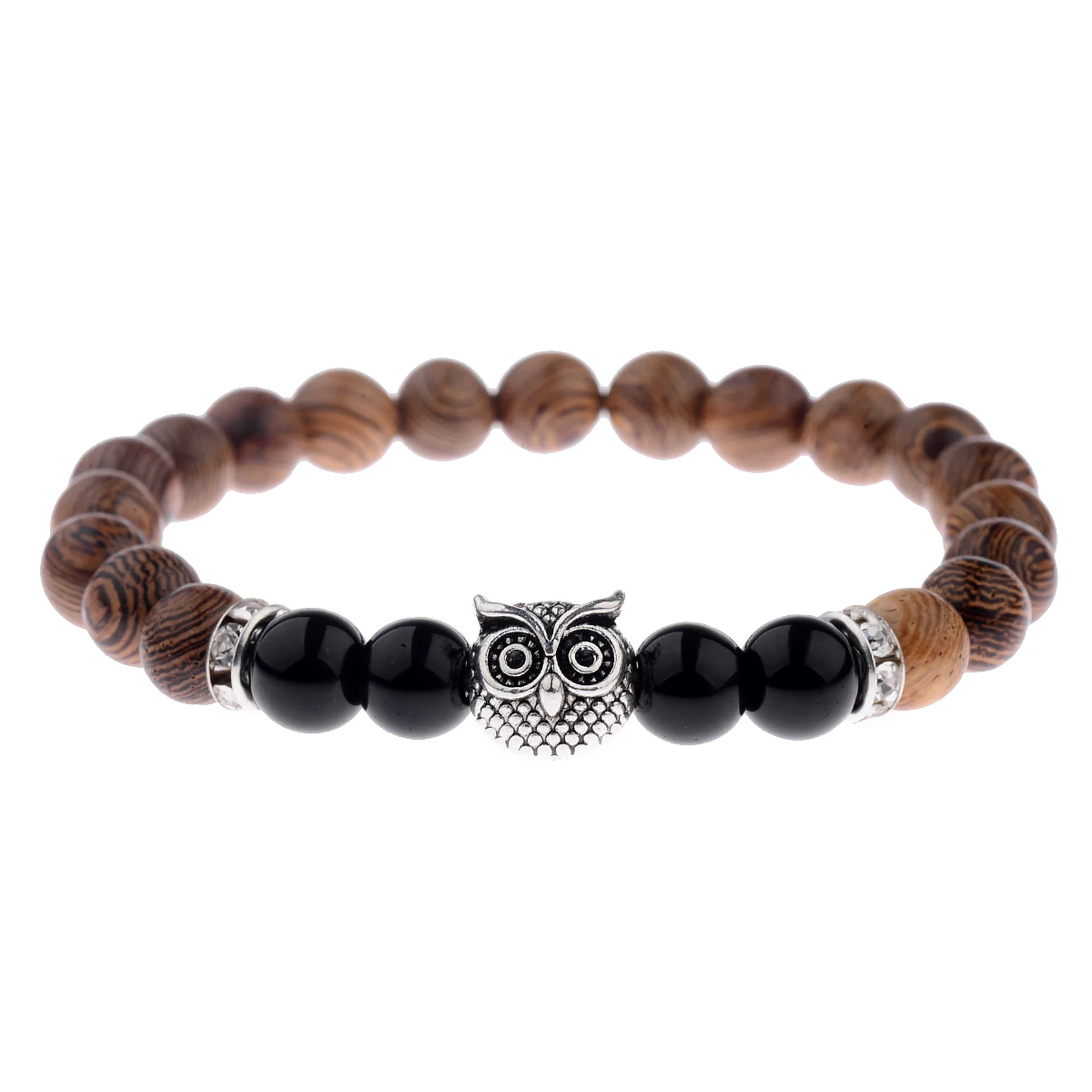 Fashion Simple Wooden Bead Charm Bracelets Natural Lava Stone Bead Bracelet Healing Balance Owl Animal Jewelry
Fashion Simple Wooden Bead Charm Bracelets Natural Lava Stone Bead Bracelet Healing Balance Owl Animal Jewelry
