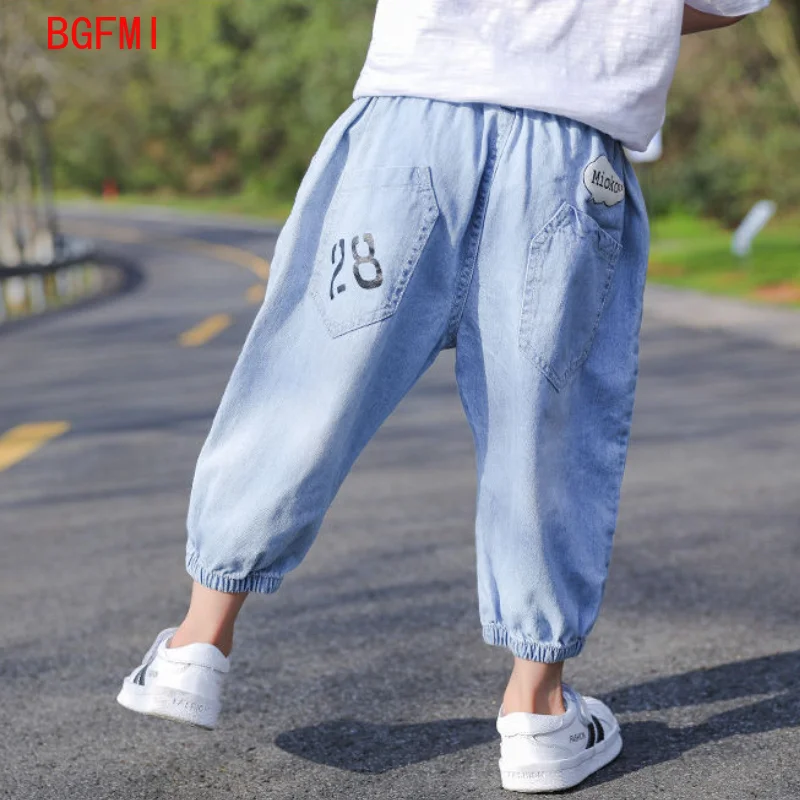 Spring Boys cotton Loose CROPPED Summer clothes Bloomers Mosquito pants Thin crop jeans baby girl kids pants Teen ankle-tied
Spring Boys cotton Loose CROPPED Summer clothes Bloomers Mosquito pants Thin crop jeans baby girl kids pants Teen ankle-tied