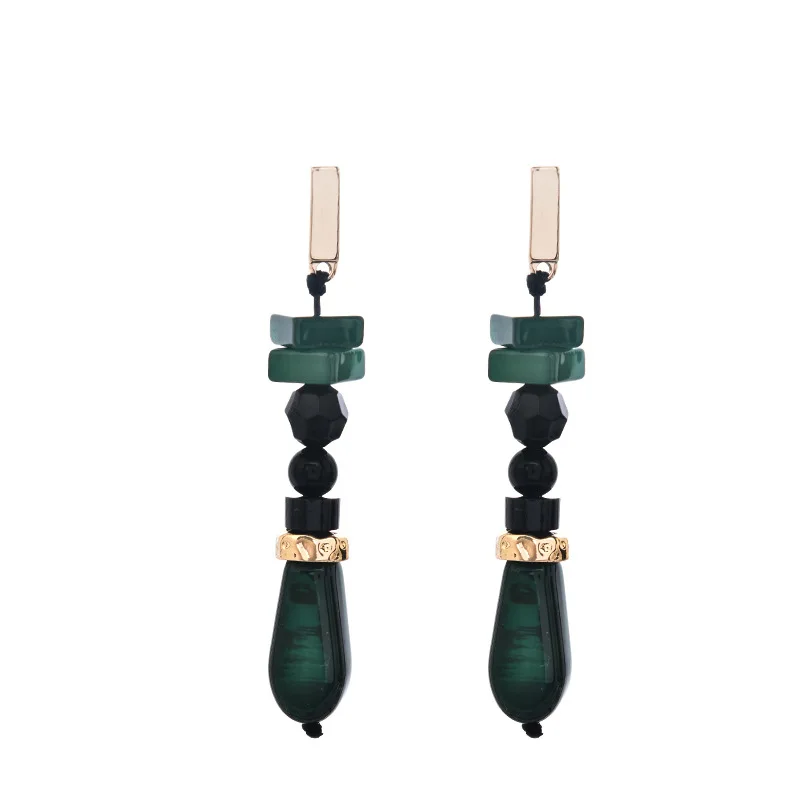 Water Drop Round Beads Square Alloy Metal Multi Element Handmade Combination Acrylic Horn Plate Dangle Earrings
Water Drop Round Beads Square Alloy Metal Multi Element Handmade Combination Acrylic Horn Plate Dangle Earrings