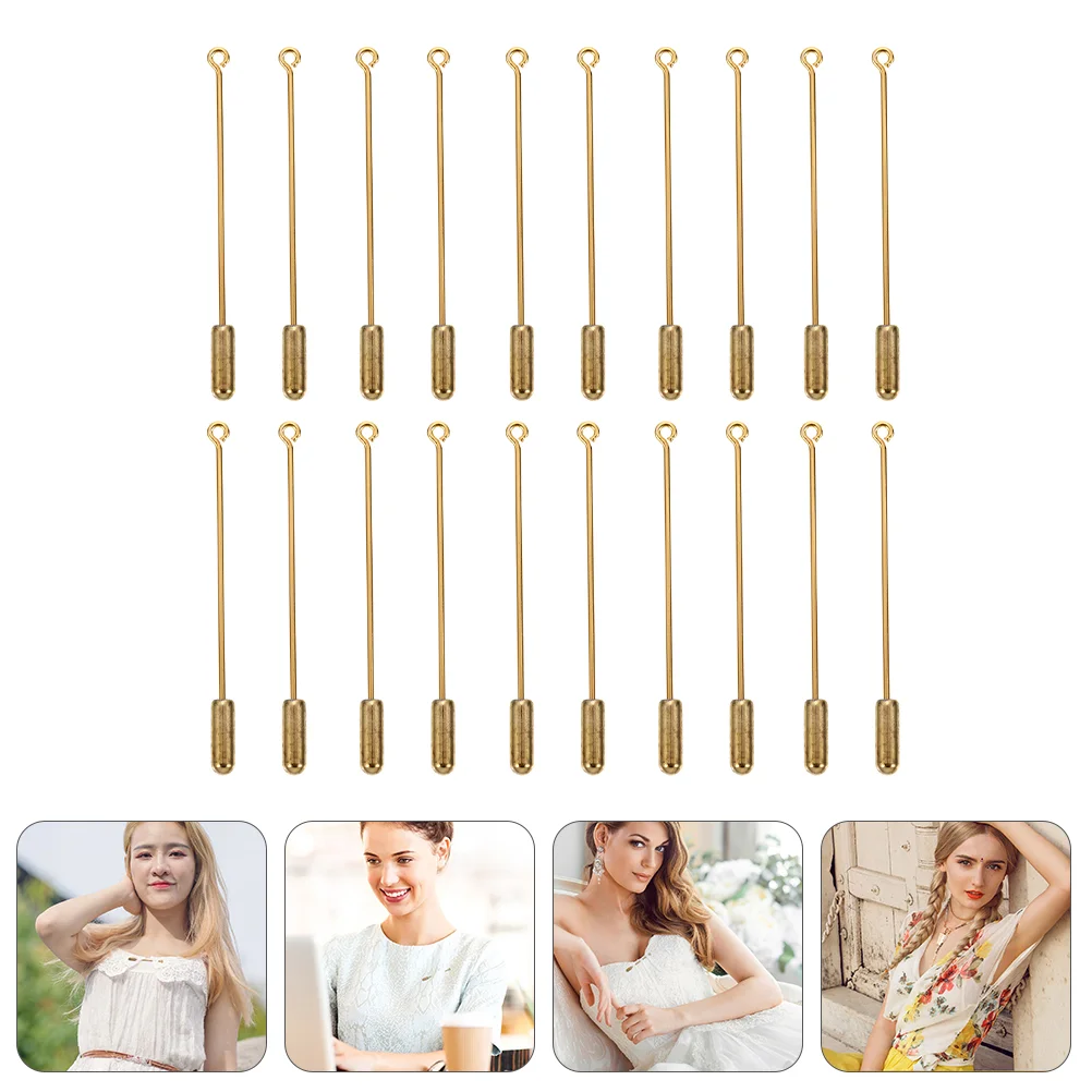 20 Pcs Slot Pin Breast Wedding Jewelry Lapel Earring DIY Accessories Copper Metal Brooches Costume Bonnet
20 Pcs Slot Pin Breast Wedding Jewelry Lapel Earring DIY Accessories Copper Metal Brooches Costume Bonnet