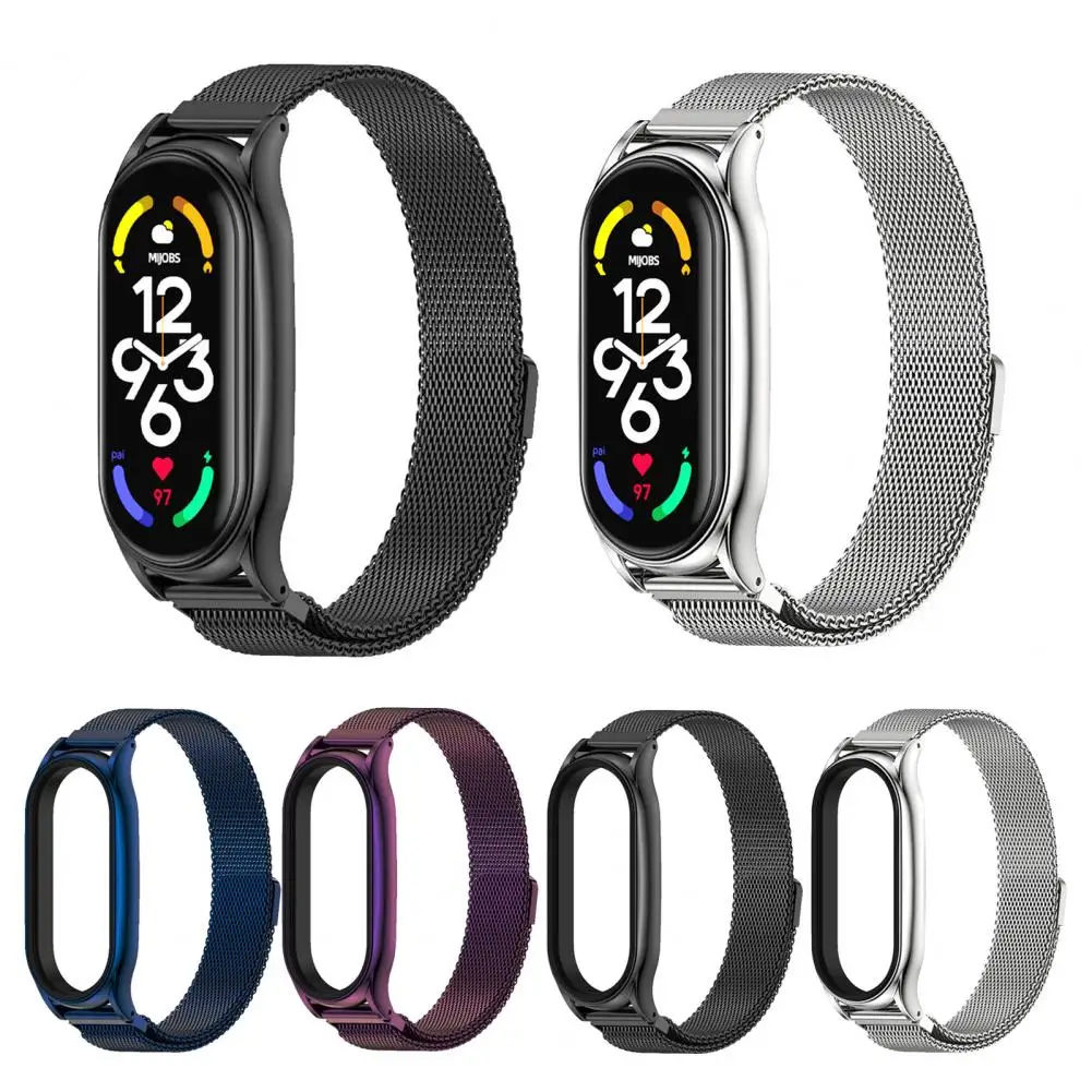 Integrated Stainless Steel Wristwatch Strap for Xiaomi Mi Band 3/4/5/6/7 Adjustable Waterproof Wristwatch Replacement Strapd
Integrated Stainless Steel Wristwatch Strap for Xiaomi Mi Band 3/4/5/6/7 Adjustable Waterproof Wristwatch Replacement Strapd
