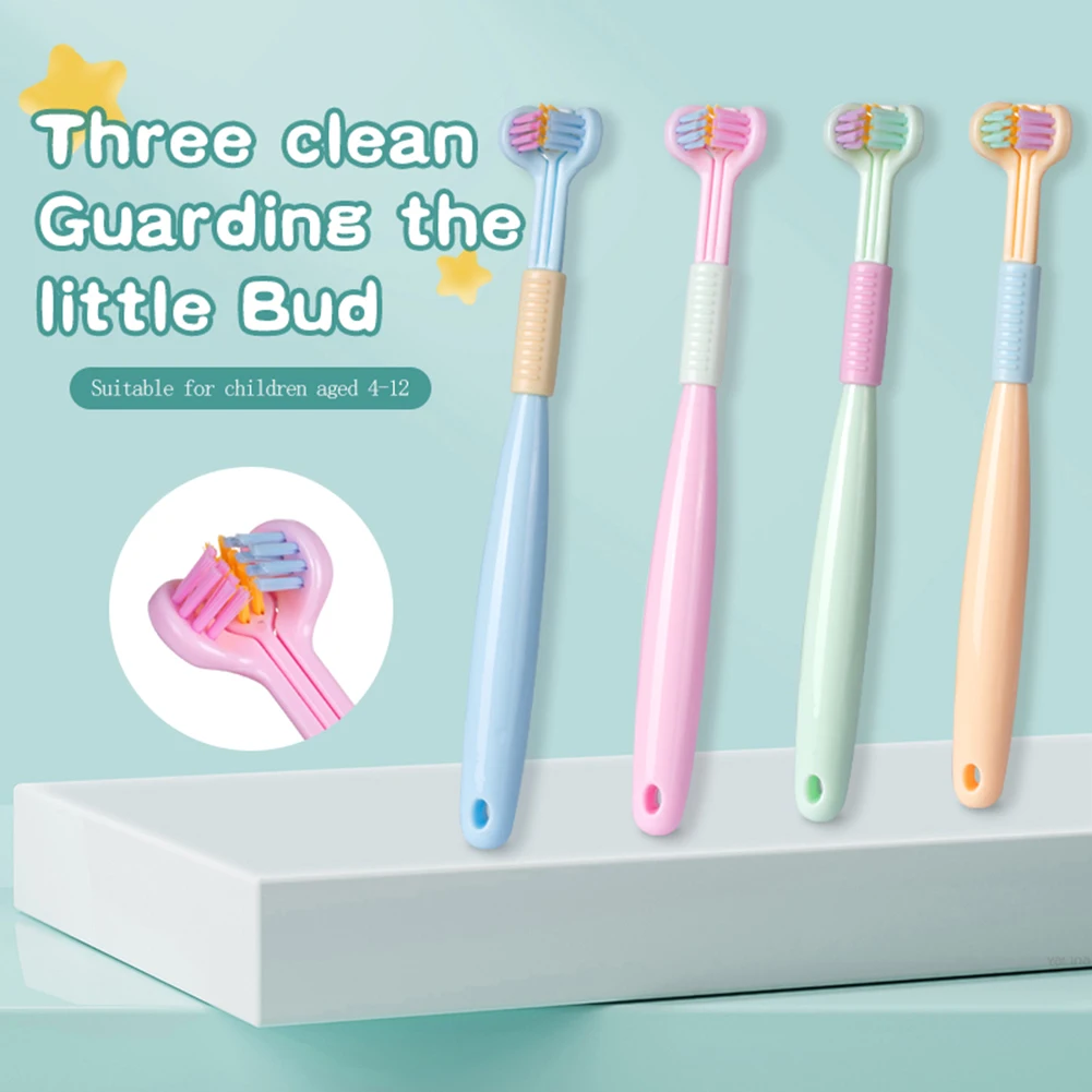 Three Sided Soft Bristle Toothbrush Deep Cleaning Teeth Brush With Tongue Scraper Teeth Cleaner For 4-12Yrs Children Oral Care
Three Sided Soft Bristle Toothbrush Deep Cleaning Teeth Brush With Tongue Scraper Teeth Cleaner For 4-12Yrs Children Oral Care