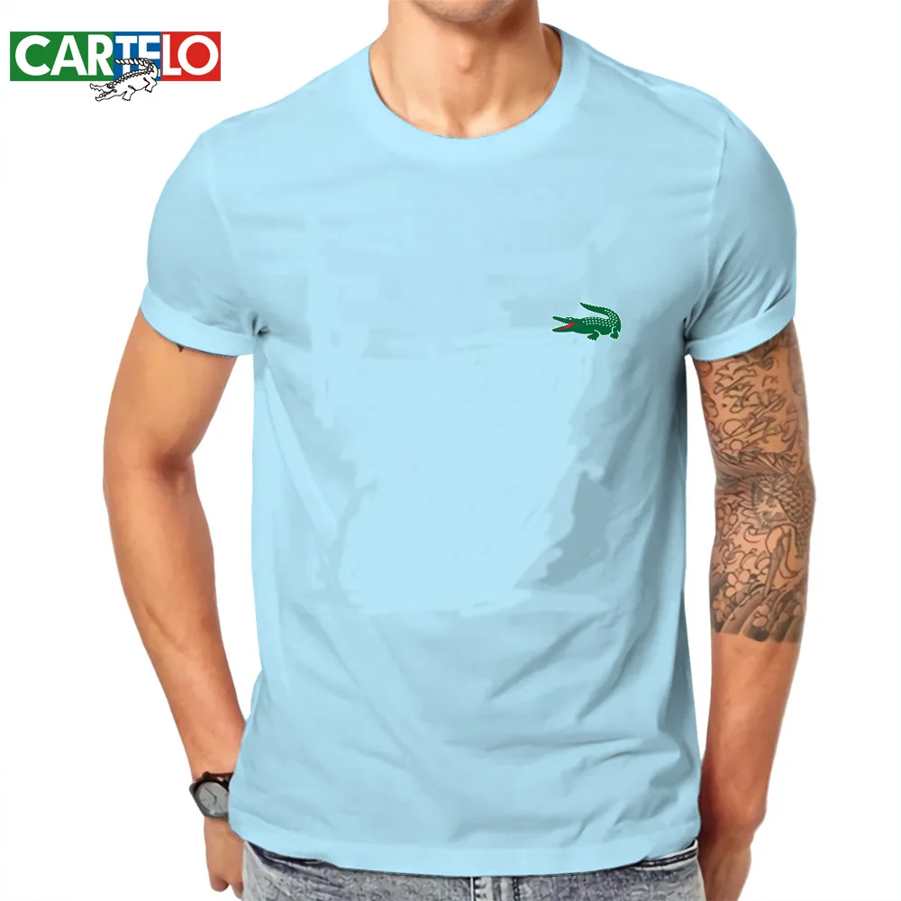 Solid Color Simple Style Fashion Men's T-shirt Summer Casual O-neck CARTELO Printed Short-Sleeved Casual Sports Loose Top
Solid Color Simple Style Fashion Men's T-shirt Summer Casual O-neck CARTELO Printed Short-Sleeved Casual Sports Loose Top