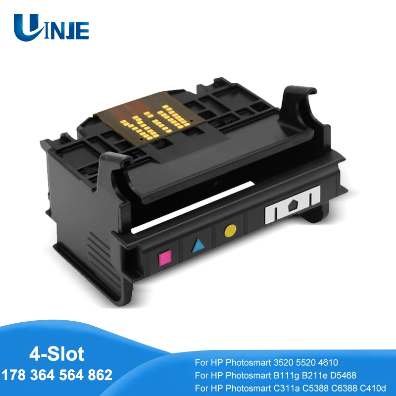 Печатающая головка для HP 178 364 564 862 564XL, 4 слота, печатающая головка для принтера HP 5520 3520 4610 C5388 C6388 D5468 C410d B111g B210A
Печатающая головка для HP 178 364 564 862 564XL, 4 слота, печатающая головка для принтера HP 5520 3520 4610 C5388 C6388 D5468 C410d B111g B210A