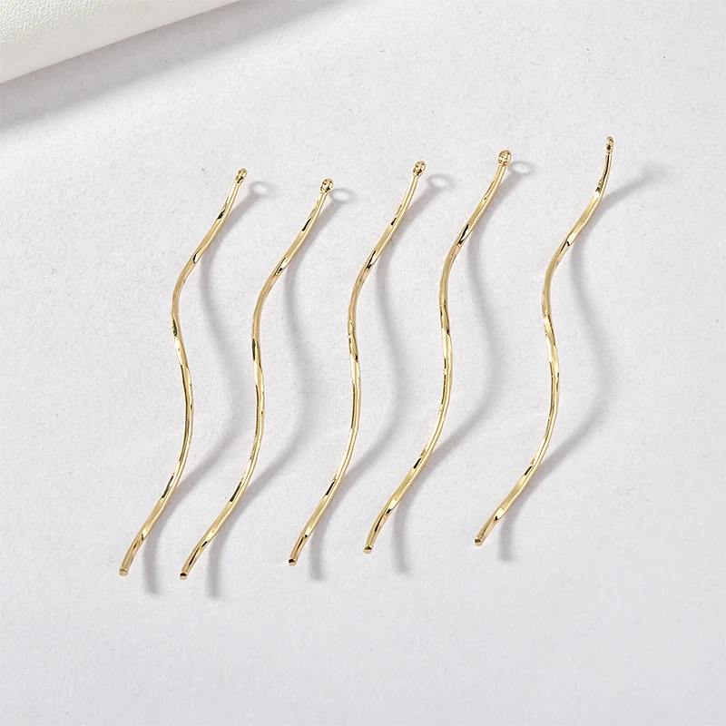 Maintains Color Copper Plated 14K Gold Geometric Curve Rhombus Section S-Shaped Single Hanger DIY Earrings Ornament 4pcs
Maintains Color Copper Plated 14K Gold Geometric Curve Rhombus Section S-Shaped Single Hanger DIY Earrings Ornament 4pcs
