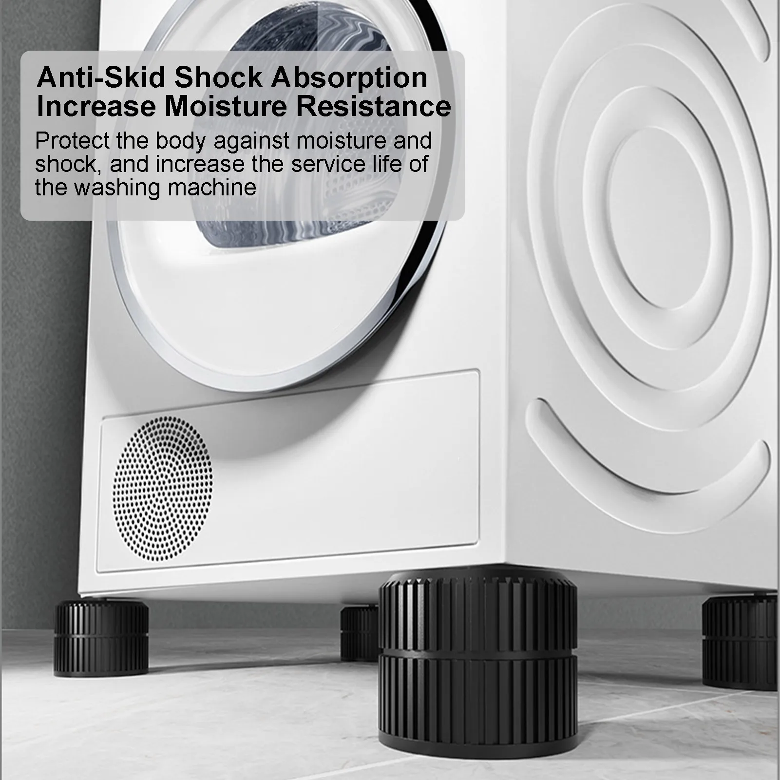 4 Pieces Anti Vibration Pads Universal Fixed Rubber Feet For Household Washer And Dryer Pedestals Noise Dampening Non-Slip Pads
4 Pieces Anti Vibration Pads Universal Fixed Rubber Feet For Household Washer And Dryer Pedestals Noise Dampening Non-Slip Pads